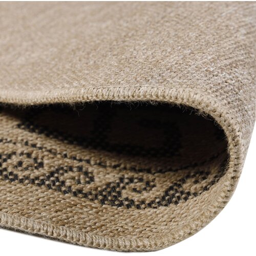 Ayyildiz Carpets Crni/bež okrugao vanjski tepih &amp;oslash; 120 cm Comilla &amp;ndash; Slike