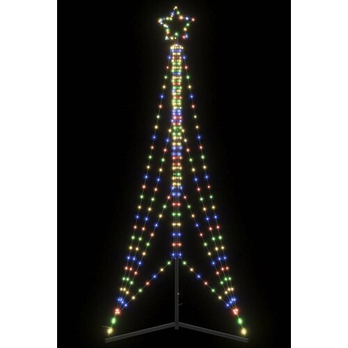vidaXL LED božićno drvce 483 LED šarene 240 cm Cijene