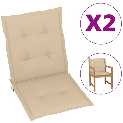 vidaXL Blazine za vrtne stole 2 kosa bež 100x50x3 cm Cene