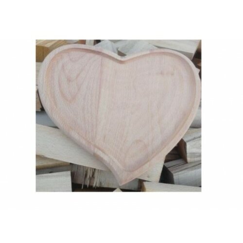 Wood Holz daska srce poslužavnik 250 x 260 x 20 mm ez 870 Slike
