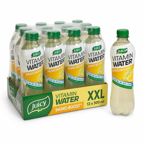 Juicy vitaminska voda Immuno Boost, 12 &amp;times; 500 ml XXL Slike