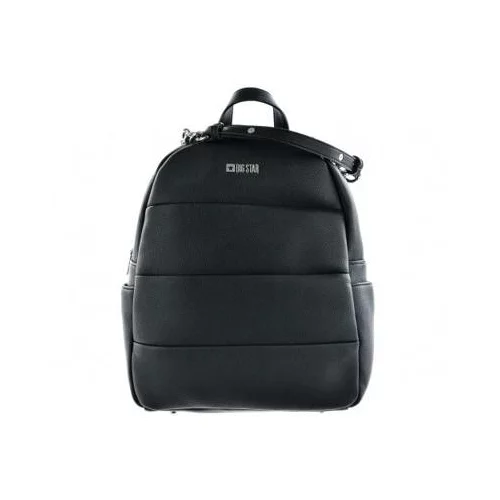 Big Star Women's Leather Backpack LL574016 black