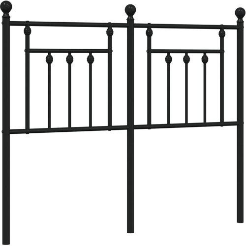  Metalno zamjensko uzglavlje crno 120 cm Slike