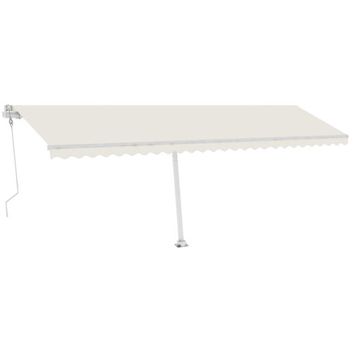 vidaXL Avtomatska tenda LED + senzor 600x300 cm krem Cene