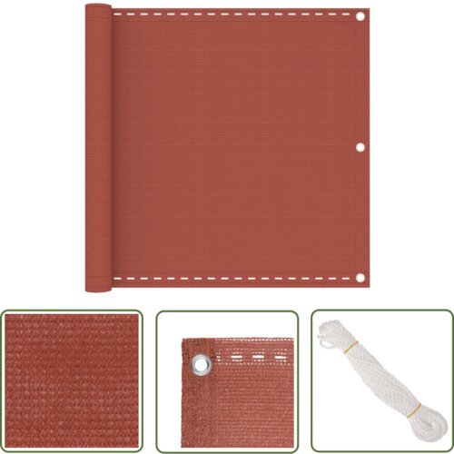  The Living Store Balkonsko platno terakota 90x600 cm HDPE - Balkonsko Platno, (21743102) Slike