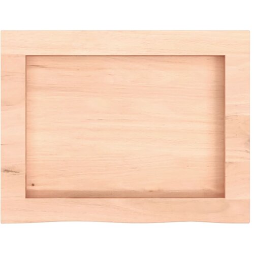  Zidna polica 40x30x(2-6) cm neobrađena masivna hrastovina Slike