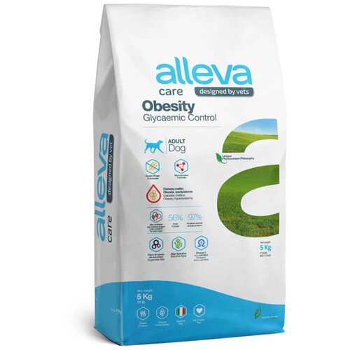 Alleva care veterinary line adult obesity &amp;amp; glycemic control - dijetetska hrana za pse za kontrolu telesne težine i glikemije (2kg, 5kg, 12kg) 5kg Slike