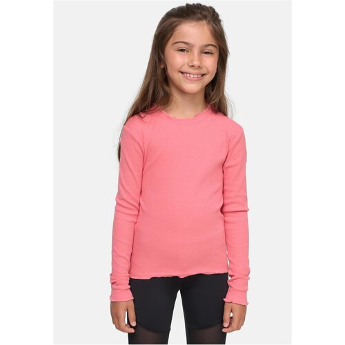 Urban Classics Kids Girls&amp;#039; pale pink with short ribs and long sleeves Slike