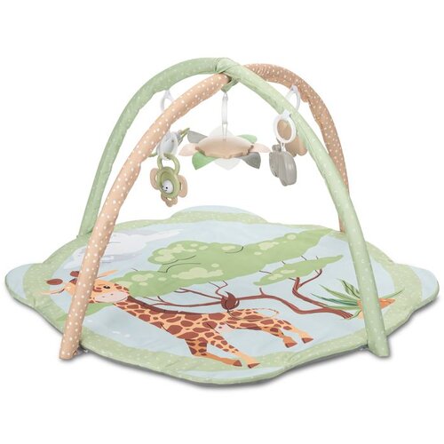 Lorelli podloga za igru Safari Friends Giraffe Green 93 x 93 cm Slike