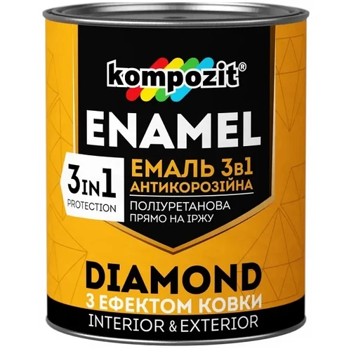  Antikorozivni emajl 3 u 1 KOMPOZIT DIAMOND 0,65 l - razne nijanse