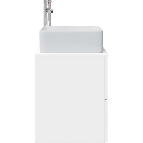  Umivaonik s policom Bijela 49,5 x 41 x 63 cm Konstruirano drvo Slike