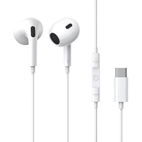 Baseus Žičane slu&amp;scaron;alice USB-C Baseus Encok CZ17 bijele A00170000213-Z1 Slike