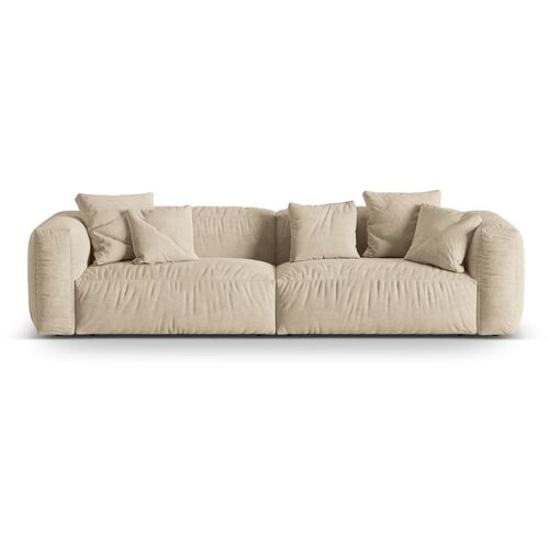 Micadoni Bež-kremno bela sedežna garnitura iz tkanine boucl&amp;eacute; 320 cm Martina &amp;ndash; Home Slike
