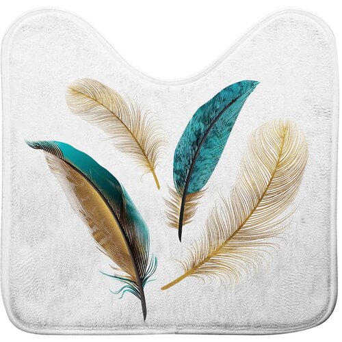 Douceur d intérieur Bela kopalniška preproga za WC 45x45 cm Plumiss – Cene
