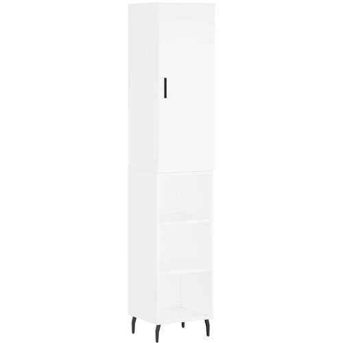 Maison Chic Visoka omara - Komoda - Predalnik bela 34,5x34x180 cm inženirski les, (21720577) Cene