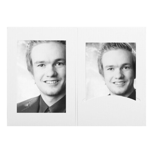 DAIBER 1x100 portrait folders w. passepartout 10x15 white matt Cijene