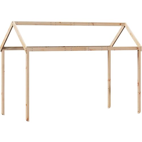  Visoki krevet s krovom 90 x 200 cm od masivne borovine Slike