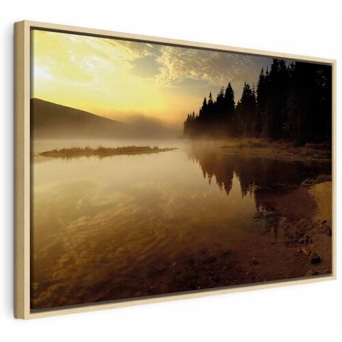  Slika - Autumn Evening (1 Part) Wide 90x60 U prirodnom drvenom okviru Cijene