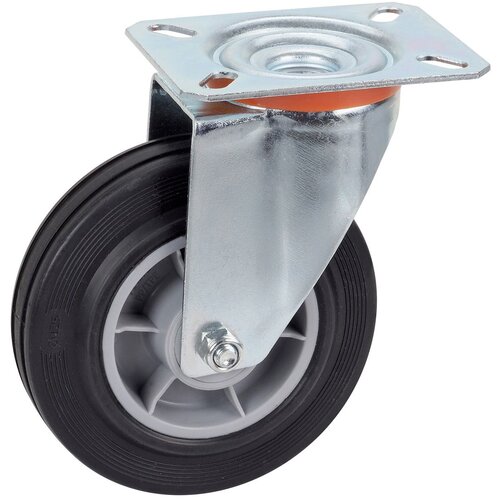 DÖRNER + HELMER 715872 TPE okretni kotač 125x35.5mm, Rola, ploča 100x85mm, PP obod sivi, Trkr. 100 kg Cijene