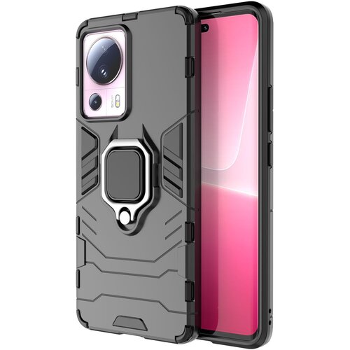 HURTEL Armored etui za Xiaomi 13 Lite, magnetno držalo Ring Armor, črn, (21899987) Cene