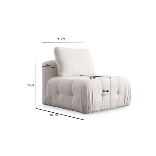 Atelier Del Sofa amaris O1 white 1-Seat sofa Cene