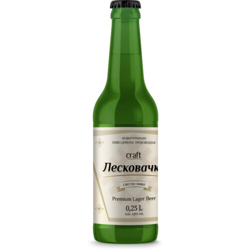 Leskovačko Lager kraft svetlo pivo, 0.25 l Cene