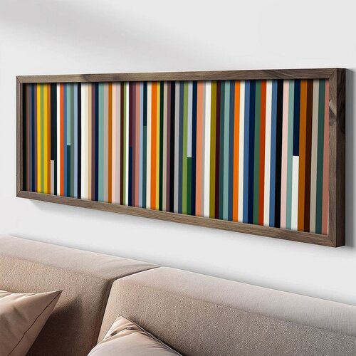 WALLXPERT LAC144-150 Multicolor Decorative Framed MDF Painting Cene