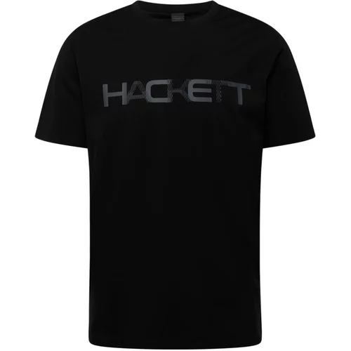 Hackett London Majica tamo siva / crna