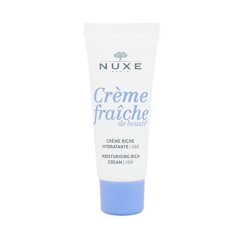 Nuxe creme fraiche de Beauté moisturising rich cream vlažilna krema za obraz za suho kožo 30 ml za ženske
