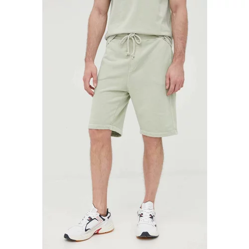 United Colors Of Benetton Bombažne kratke hlače moško, zelena barva
