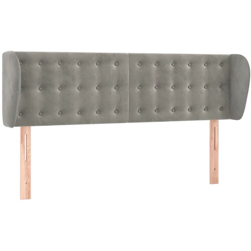 Maison Chic vzglavna omarica - nočna omarica - posteljna omarica z u&amp;scaron;esi svetlo sivo 147x23x78/88 cm žamet, (21710379) Slike
