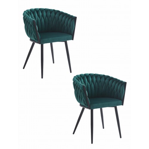 Brandless Stol ORION - žametno zelen x 2, (22044076) Cene