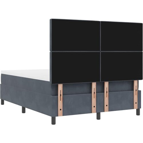  Krevet s opruga kutije Tamno siva 200 x 140 cm Bar&amp;scaron;un Slike