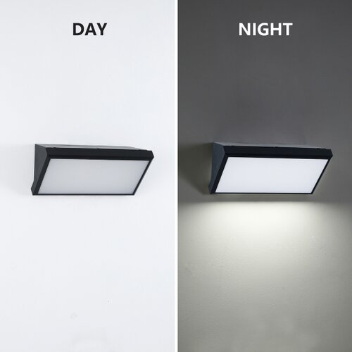  Brilagi - LED spolja&amp;scaron;nje zidno svetlo sa senzorom TRIANGLE LED/20W/230V crno Slike