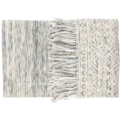 White Label Bombažna pletenina Liv Blue, 130 x 170 cm Cene