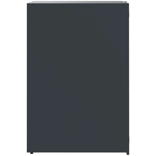 VidaXL Spremi&amp;scaron;te za 6 kante za otpad antracit 414x79x117 cm čelično Slike