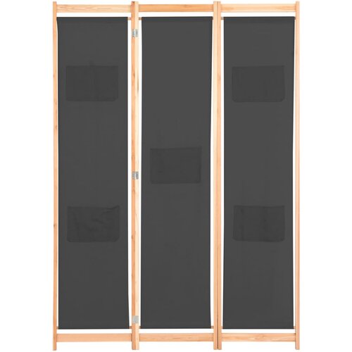 Maison Chic Paravan - Sobne pregrade 3-delni 120x170x4 cm sivo blago, (22111874) Cene