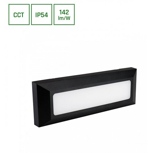 Spectrum spoljna zidna led lampa cct 6W encanta crna 3035 Cene