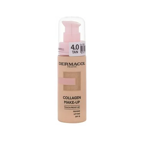 Dermacol Collagen Make-up SPF10 posvjetljujoč in vlažilen puder 20 ml odtenek Tan 4.0