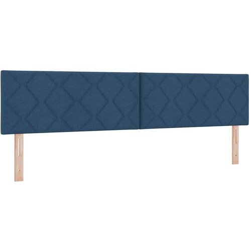 Box spring krevet s madracem Plava 200 x 200 cm tkanina Slike