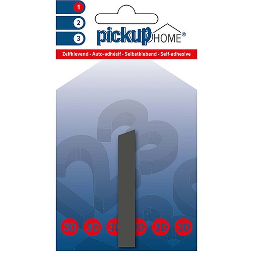 Rio 3D Home Kućni broj (Visina: 6 cm, Motiv: 1, Sive boje, Plastika, Samoljepljivo) Slike