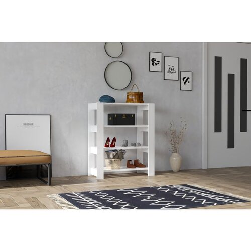 Hanah home duplo - white white shoe cabinet Cene