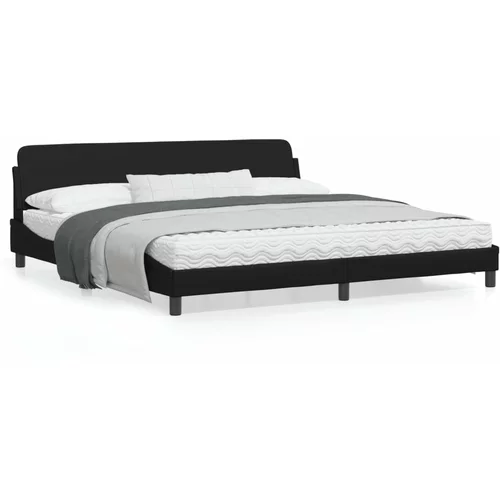 vidaXL Okvir za krevet s uzglavljem crni 200x200 cm od umjetne kože