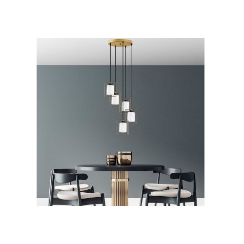 Opviq Luster Swank-702-9, 53x53x113cm, IP20, Zlatno-bijela boja Cene