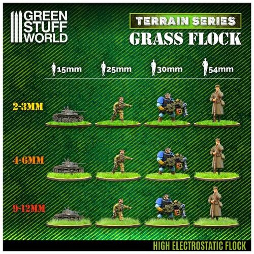 Green Stuff World static grass 9&amp;ndash;12mm countryside scrub | statička trava 9&amp;ndash;12mm prirodni teren 200ml Slike
