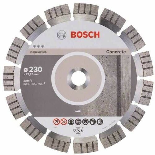 Bosch dijamantska rezna ploča best for concrete 2608602655/ 230 x 22/23 x 2/4 x 15 mm Slike