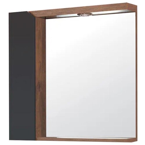 Quartz Ogledalo sa ormarićem 75cm Iris Antracit K-Jo Cene