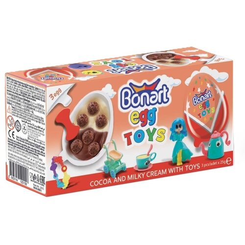null Čokoladno jaje BONART sa igračkom 3x25g Cene