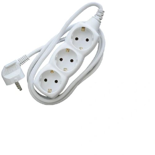 Elit Produžni kabl 3-delni 3x1.5mm / 3m Beli Slike