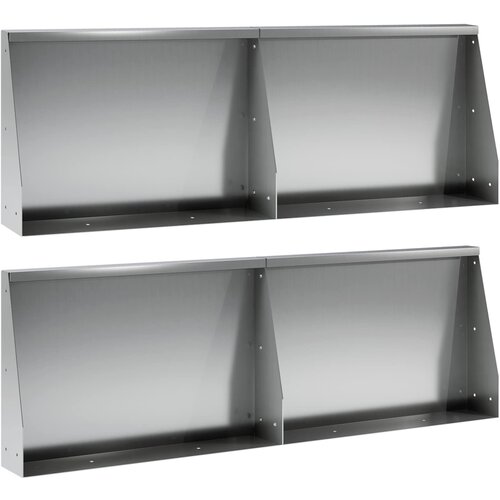  Zid za zadržavanje 4 kom. 60 x 12 x 30 cm Pocinčani čelik Cijene